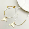 Titanium Steel Bird Pattern Pendant Necklace And Bracelet Set With Pearl Chain And Electroplating Design Simple Style Jewelry