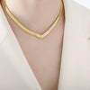 316L Stainless Steel Blade Chain Bracelet Necklace With Geometric Pattern Electroplated Simple Style For Men And Women