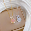 Titanium Steel Bow Earrings And Necklace Set Electroplated Minimalist Style For Women