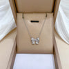 Titanium Steel Bow Necklace Geometric Cartoon Style Electroplated