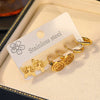 Titanium Steel Bow Pattern Electroplated Butterfly Stud Earrings For Women