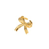 Titanium Steel Bow Ribbon Ring For Women With Electroplating And Unique Design