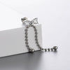 Titanium Steel Bow Shape Women's Zirconia Earrings