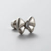 Titanium Steel Bow Shape Zircon Earrings For Women