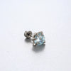 Titanium Steel Bowknot Earrings With Zirconia Inlay