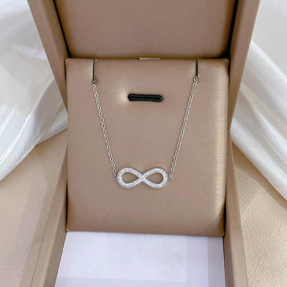 Titanium Steel Bowknot Geometric Cartoon Plant Flowers Style Electroplated Unisex Necklace
