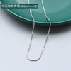 Titanium Steel Box Chain Wave Pattern Unisex Clavicle Necklace