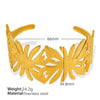 316L Stainless Steel Bracelet Butterfly Leaf Hollow Style For Women With Electroplating