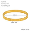 316L Stainless Steel Bracelet Geometric Design Electroplated Women's