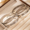 Titanium Steel Bracelet Geometric Mesh U Shape Electroplated Women's Jewelry Light Luxury Versatile Nonfading