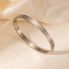 Titanium Steel Bracelet Geometric Mesh U Shape Electroplated Women's Jewelry Light Luxury Versatile Nonfading