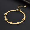Titanium Steel Bracelet Geometric Pattern Polished For Women