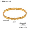 Titanium Steel Bracelet Light Luxury Geometric Style Pvd Plating 18K Real Gold Electroplating