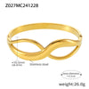 Titanium Steel Bracelet Light Luxury Geometric Style Pvd Plating 18K Real Gold Electroplating