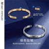 Titanium Steel Bracelet Light Luxury Style Vacuum Plated Real Gold