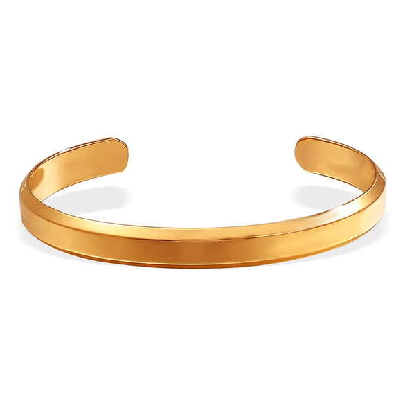 316L Stainless Steel Bracelet Simple Geometric Style 18K Electroplated