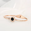 Titanium Steel Bracelet With Roman Numerals Electroplated For Women