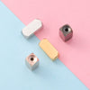 Titanium Steel Brushed Cuboid Jewelry Accessories Electroplated Diy Woven Bracelet With Round Hole Three Dimensional Beads