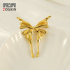 Titanium Steel Butterfly Animals Zodiac Style Electroplated Women's Earrings