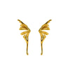 Titanium Steel Butterfly Animals Zodiac Style Electroplated Women's Earrings