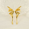 Titanium Steel Butterfly Animals Zodiac Style Electroplated Women's Earrings