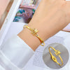 Titanium Steel Butterfly Bracelet Electroplated Retro Fashion