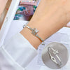 Titanium Steel Butterfly Bracelet Electroplated Retro Fashion