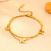 Titanium Steel Butterfly Love Water Drops Bell Pattern Bracelet Necklace Earrings Jewelry For Women