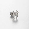 Titanium Steel Cartilage Earrings With Zircon Butterfly Spider Style