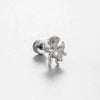 Titanium Steel Cartilage Earrings With Zircon Butterfly Spider Style