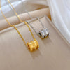 Titanium Steel Cartoon Geometric Electroplated Female Clavicle Chain Necklace