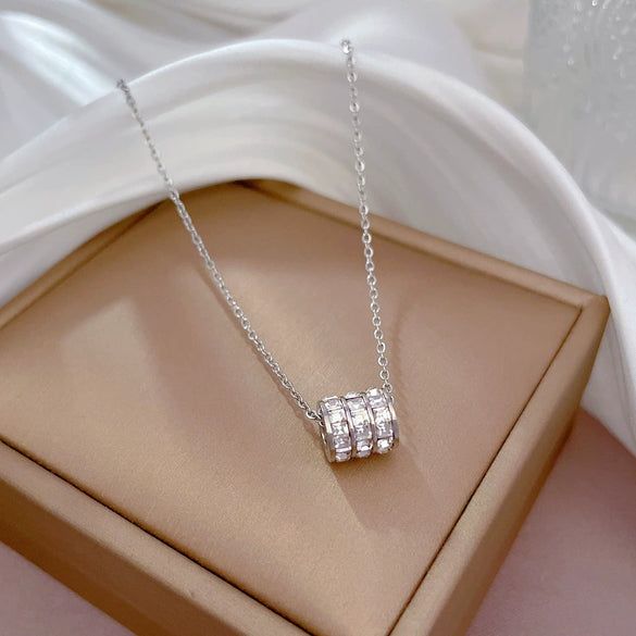 Titanium Steel Cartoon Geometric Electroplated Female Necklace