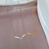 Titanium Steel Cartoon Geometric Electroplated Necklace For Female