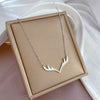 Titanium Steel Cartoon Geometric Electroplated Necklace For Female