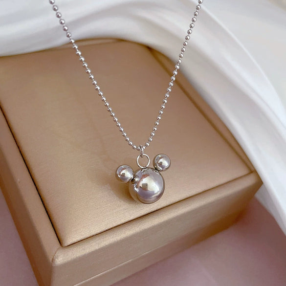 Titanium Steel Cartoon Geometric Electroplated Women's Necklace