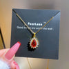 Titanium Steel Cartoon Geometric Microset Diamond Necklace For Women