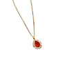 Titanium Steel Cartoon Geometric Microset Diamond Necklace For Women