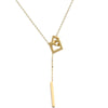 Titanium Steel Cartoon Geometric Pendant Ochain Necklace With Electroplating