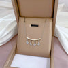 Titanium Steel Cartoon Plant Flowers Geometric Style Electroplated Cold Necklace For Women
