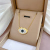 Titanium Steel Cartoon Plant Flowers Geometric Style Electroplated Cold Necklace For Women