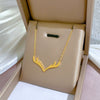 Titanium Steel Cartoon Plant Flowers Geometric Style Electroplated Cold Necklace For Women