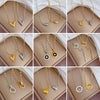 Titanium Steel Cartoon Plant Flowers Geometric Style Electroplated Cold Necklace For Women