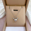 Titanium Steel Cartoon Plant Flowers Geometric Style Electroplated Cold Necklace For Women