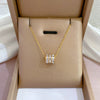 Titanium Steel Cartoon Plant Flowers Geometric Style Electroplated Cold Necklace For Women