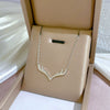 Titanium Steel Cartoon Plant Flowers Geometric Style Electroplated Cold Necklace For Women