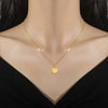 Titanium Steel Cartoon Smiling Cat Geometric Cold Necklace For Female