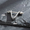 Titanium Steel Cast Geometric Pointed Cone Polishing Unisex Earrings