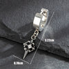Titanium Steel Casting Cross Star High Sense Hip Hop Unisex Earrings