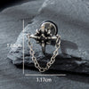 Titanium Steel Casting Crown Chain Polishing Unisex Fashionable Distinctive Earrings