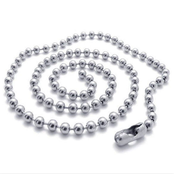 Titanium Steel Cat Couple Pendant Necklace With Ball Chain Polished Animal Zodiac Sweater Chain Jewelry For Women And Men